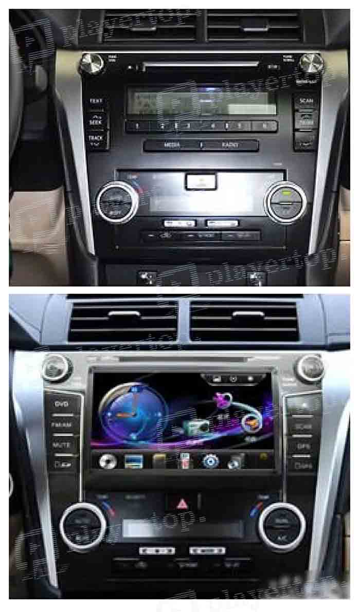 installation autoradio toyota camry 2012